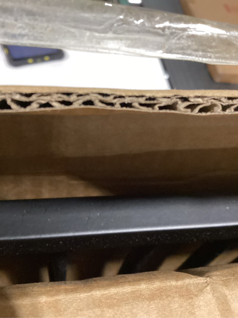 Condition photo showing New/Like New for No Pawblems 55" Extra Tall Pet Gate with Adjustable Cat Door, 29-43" Auto Close Dog Gate, NO Drilling Pressure Mounted for Doorways/Hallways, 1.37" Narrow Bar Spacing, Black Black - P 55" Tall, 29-43" Wide