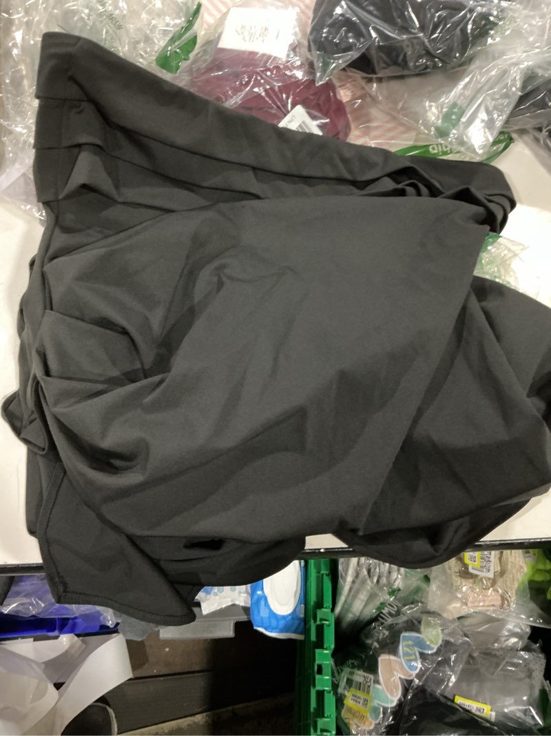 Condition photo showing Good Condition for ymduch women's elegant strapless bodycon ruched ruffle high split long formal evening dress black x-large