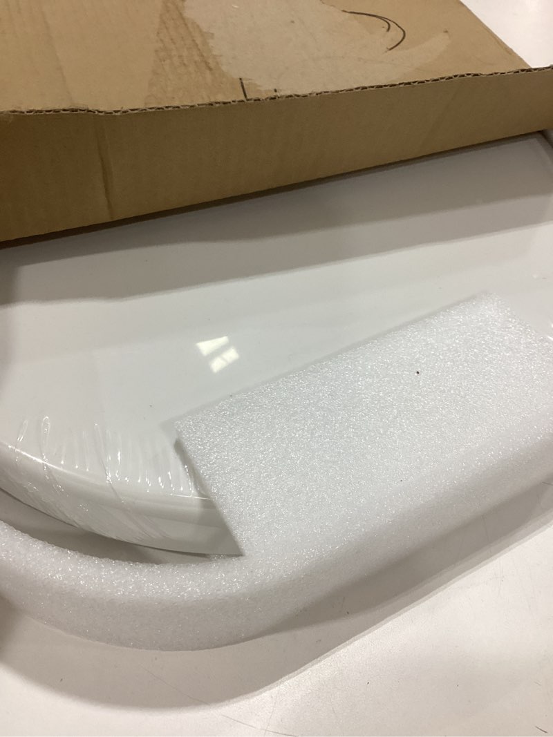 Condition photo showing Good Condition for sadalak soft close quick release toilet seat elongated- heavy duty adjustable stainless hinges, d/u shape toilet seats cover for easy cleaning & simple top fixing - white toilet lid