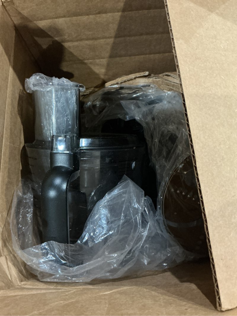 Condition photo showing As Is for ninja food processor, professional plus, 1000 peak watts, 4 functions for chopping, slicing, purees & dough with 9-cup processor bowl, 3 blades, food chute & pusher, silver, bn601 9-cup food processor