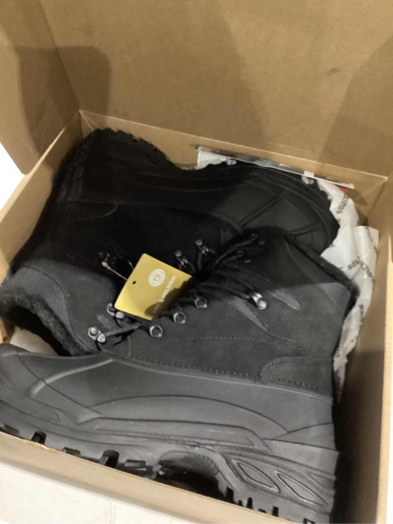 free soldier mens snow winter boots for men warm fleece lining winter ski shoes waterproof insulated