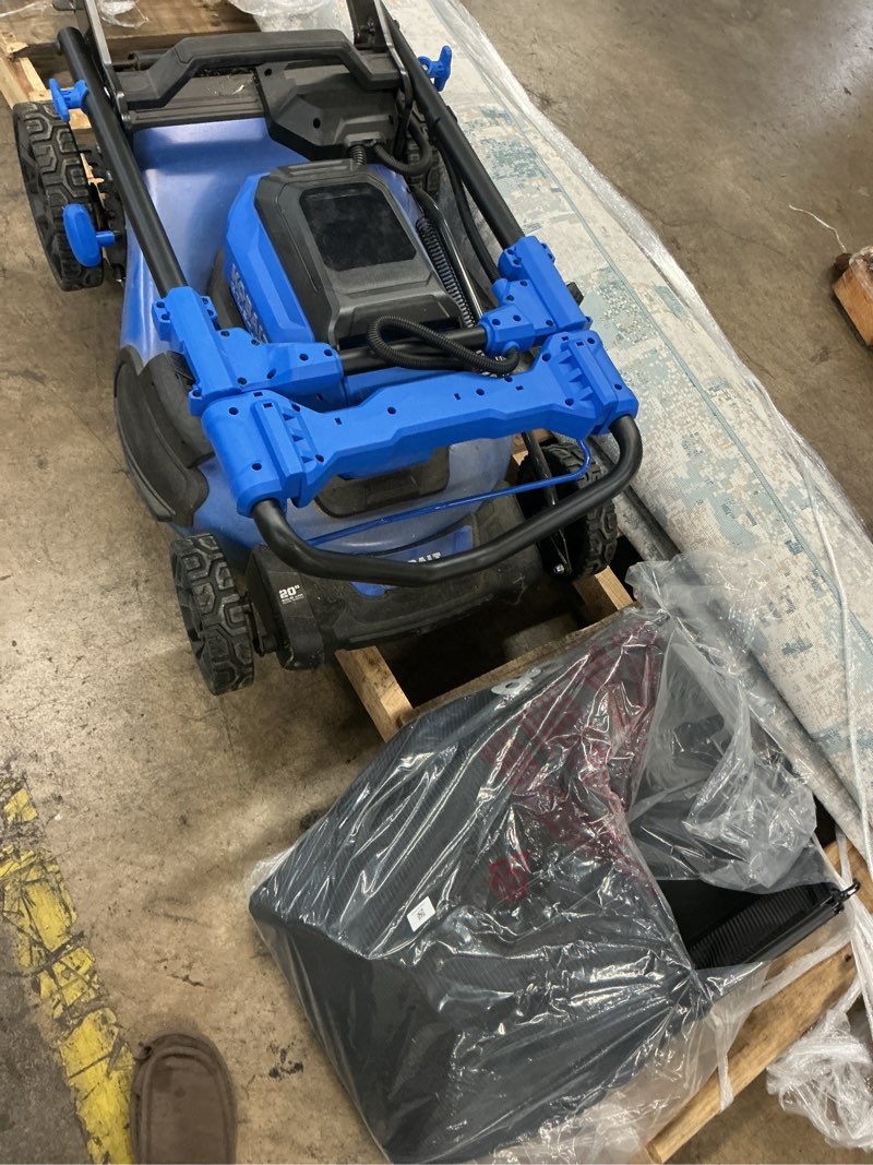 Condition photo showing As Is for kobalt lawn mower