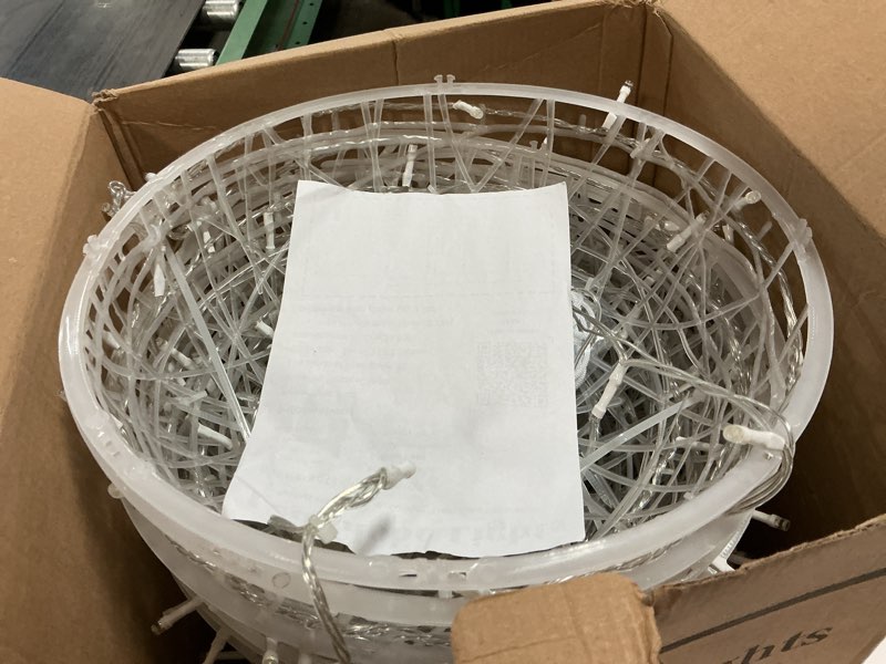 Condition photo showing Good Condition for Outdoor Christmas Balls Lights 4 Pack Hanging 7.9" LED Garden Sphere Tree Lights 8 Modes Waterproof Glow Globe Lights with Memory Timer Plug for Party Yard Porch Eave Patio Xmas Decorations-Warm White Warm White 7.9 inch