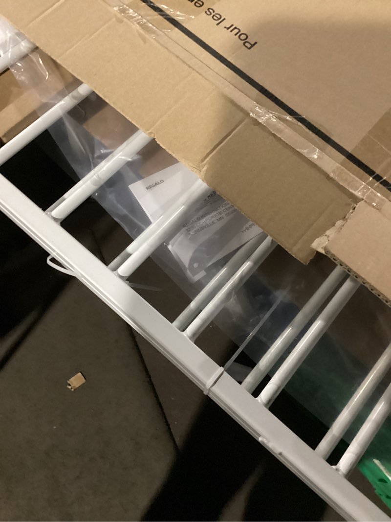 Condition photo showing New/Like New for Regalo Safety top of Stairway & Bottom Extra Wide Baby Gate, Includes Banister & Wall Mounting Kit, Babies, Toddlers & Pets, Ages 6–24 Months, Tested & Trusted, American Designed, Family Owned White 29-43"W x 30.5"H