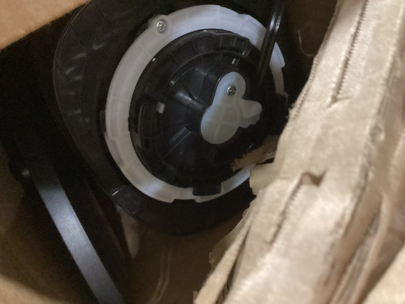 Condition photo showing As Is for DREO Tower Fan, 40” Fans that Blow Cold Air, 80° Oscillating, Removable Water Tank, Remote Control, 4 Speeds, 7H Timer, Bedroom, Black