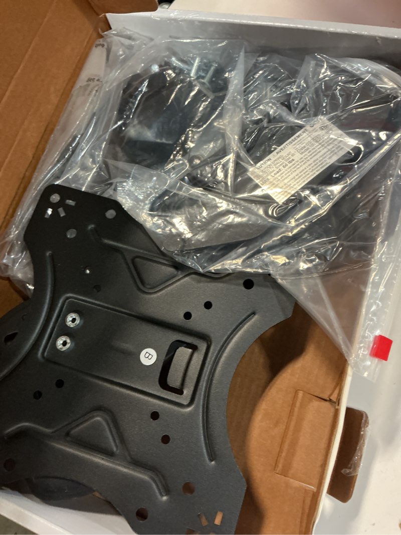 Condition photo showing Good Condition for onn spring assisted full motion mount for 24" to 65" tvs, etl listed, holds upto 66 lbs