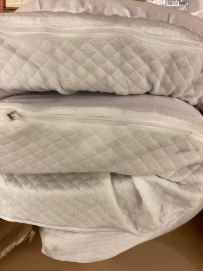 Condition photo showing As Is for sinweek  memory foam mattress topper