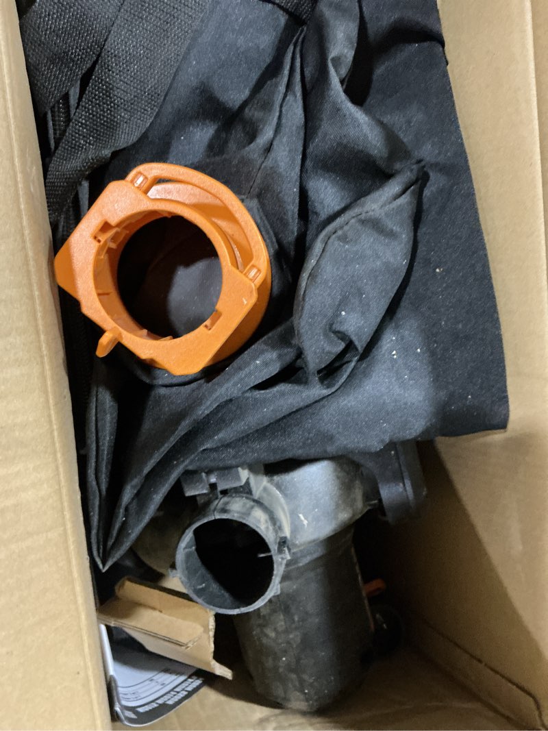 Condition photo showing Good Condition for worx trivac 3 in 1 electric leaf blower for lawn care, leaf vacuum with 600 cfm, leaf mulcher with metal impeller, wg512 600cfm blower/vac/mulcher