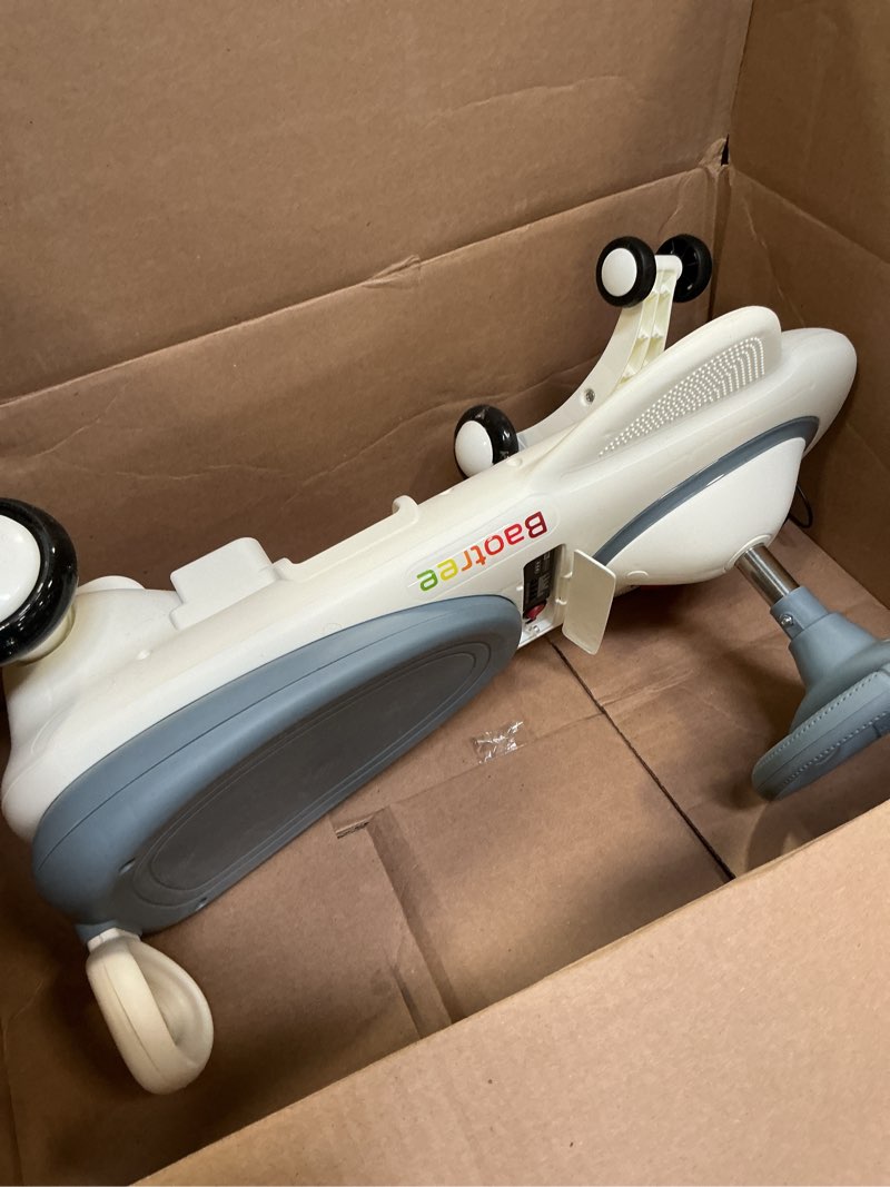 Condition photo showing item condition for Kids Electric Ride On Car 12V - Electric Wiggle Car with Rechargeable Battery, LED Lights & Music,Anti-Rollover for Boys Girls Ages 3-8, Indoor/Outdoor Toy Vehicle up to 150 lbs Grey