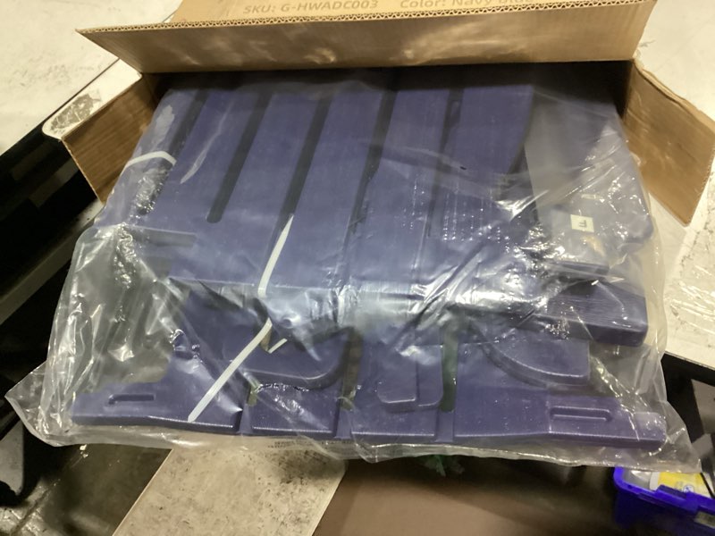 Condition photo showing New/Like New for adirondack chair?plastic outdoor chairs without screws install?patio adirondack with cup holder?400 lbs capacity recliner chair garden chair for backyard lawn beach klein blue 1 packm