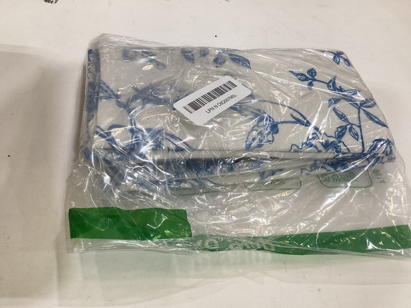 Condition photo showing New/Like New for kawani blue floral pillow covers 18x18 inch vintage flower blue cream decorative throw pillow covers set of 2 chinoiserie pillowcases square cushion covers for couch bed sofa chair car decor 18" x 18" (pack of 2) blue