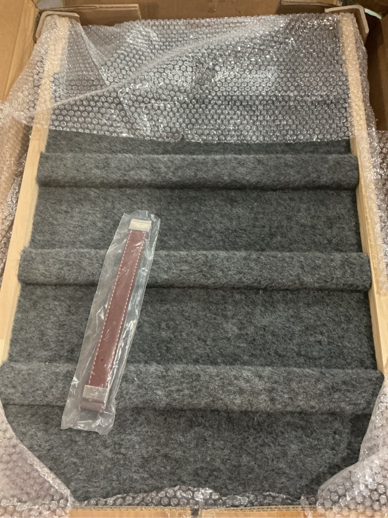 Condition photo showing Good Condition for Clikuutory 2025 Upgraded Dog Ramp for Couch, 47.2" Foldable Small Dog Ramp for Bed, 4 Adjustable Height from 14" to 26", Portable Stable Pet Steps with Anti-Slip Carpet for Low Bed Couch Stairs, Wood 47.24"L x 16.14"W x 25.98"H