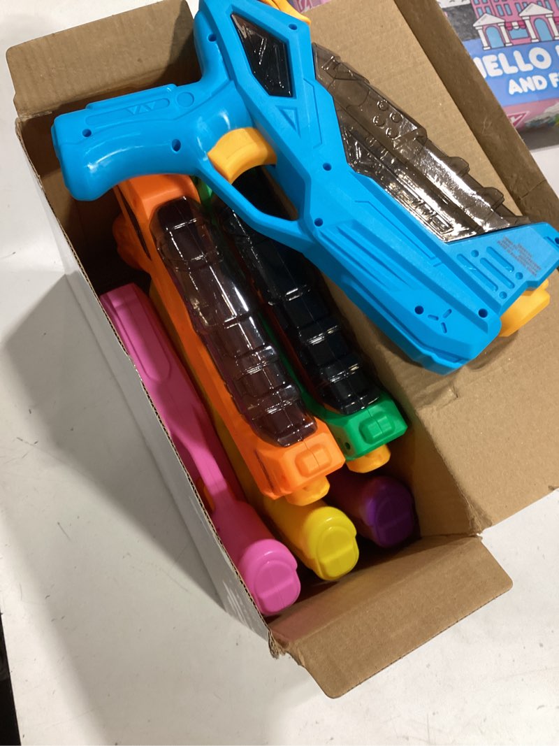 Condition photo showing Good Condition for 6 pack water guns for kids adults - 6 color squirt gun with trigger, long range water pistol, super water blaster soaker toys for pool, beach, yard & summer party