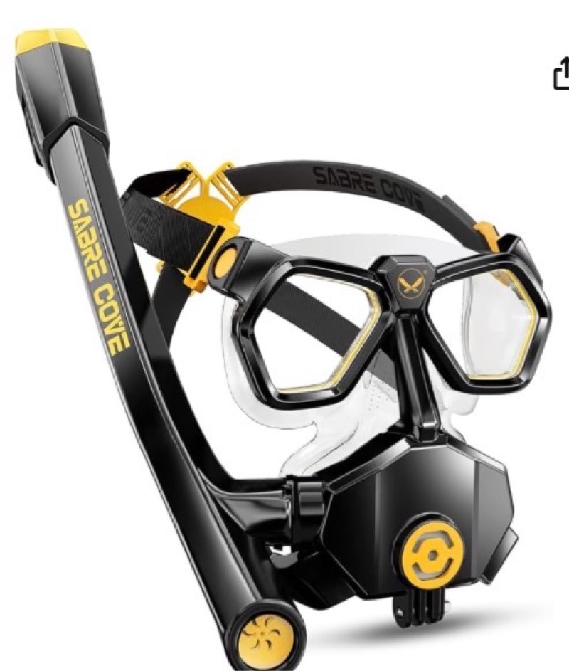 Full Face Snorkel Mask for Adults Teen, Snorkel Mask with Ear Equalization, Quick Release Anti-Leak 