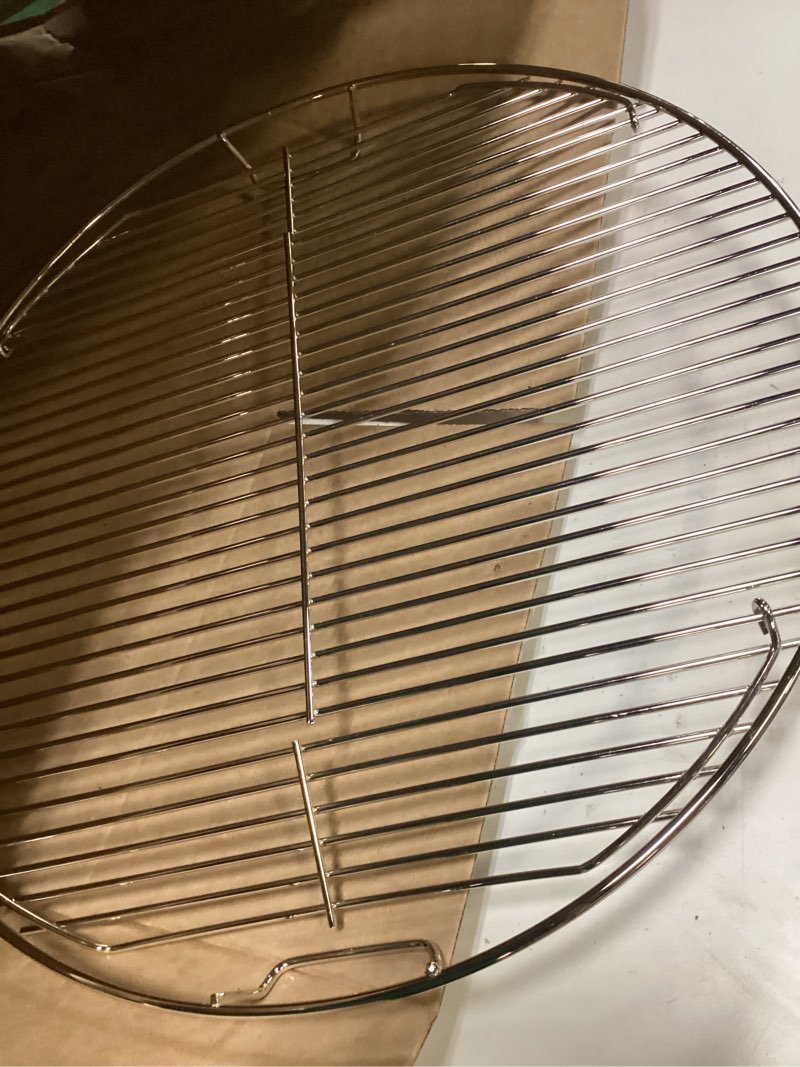 Condition photo showing Good Condition for weber 22-inch round hinged cooking grate – stainless steel replacement for weber charcoal grills with flip?up sides, easy charcoal access