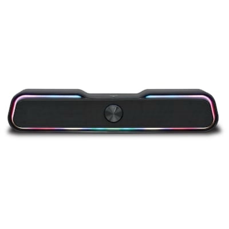 ilive 17-inch portable wireless multimedia soundbar speaker with led lights 4.44 -watt