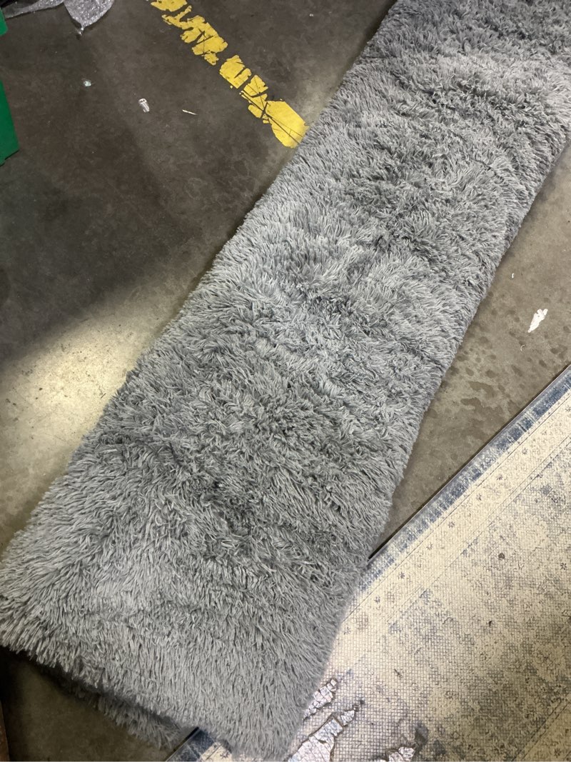 Condition photo showing Good Condition for Dark Gray Fluffy Rug Plush Carpet for Bedroom Dorm, Non-Slip High Pile Rug, Shag Rug for Playroom Nu 10x14Ft
