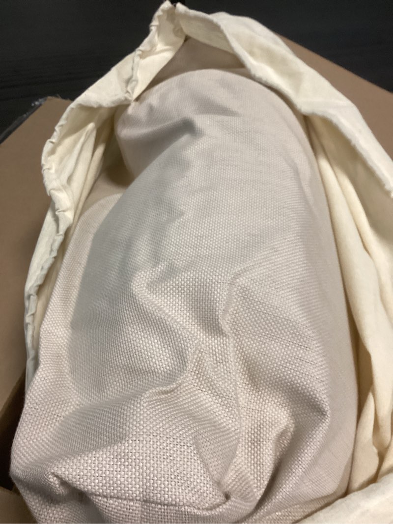 Condition photo showing As Is for BADESOFA® Luxury Bath Pillow M - Lusciously Soft & Comfortable Tub Pillow for Bathtub - Washable & Quick-Drying Bath Back Pillow - Non-Slip Full Body Tub Pillow - Luxury Spa Cushion in Ivory Pearl Ivory Pearl Medium