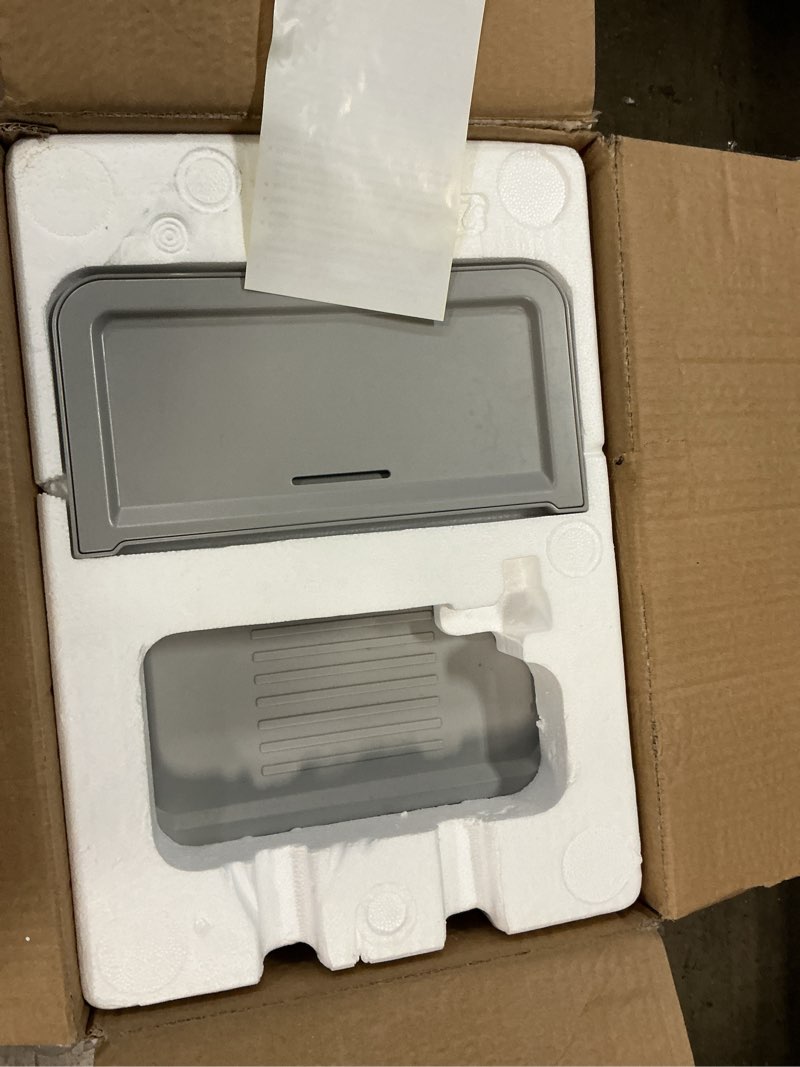 Condition photo showing As Is for frigidaire gallery nugget ice maker 44 lbs, countertop soft pellet ice maker with touchscreen, stainless steel grey