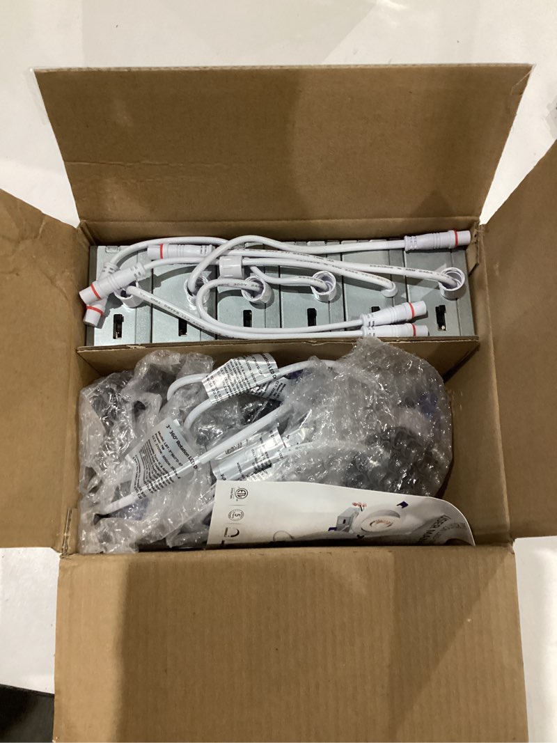 Condition photo showing Good Condition for Adetu 3 Inch 5CCT Gimbal Black Led Recessed Lighting with Junction Box, 2700K/3000K/3500K/4000K/5000K, 7W Eqv 80W, 360°+90° Adjustable Led Recessed Lights, 798LM Brightness - ETL (Black, 6 Pack) 6 Pack Black-3 inch