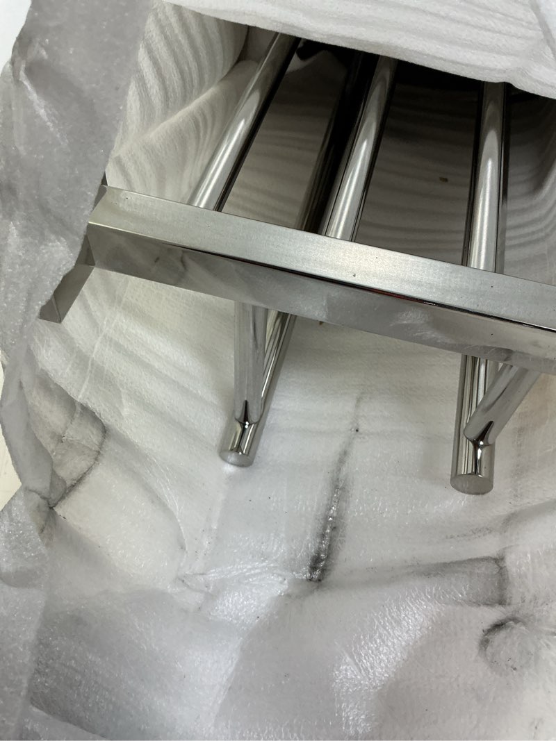 Condition photo showing Good Condition for bathroom towel rack with double towel bar 32 inch bathroom hotel shower shelf sus304 stainless steel modern wall mounted holder polished chrome 32 inch/ 80cm polished chrome