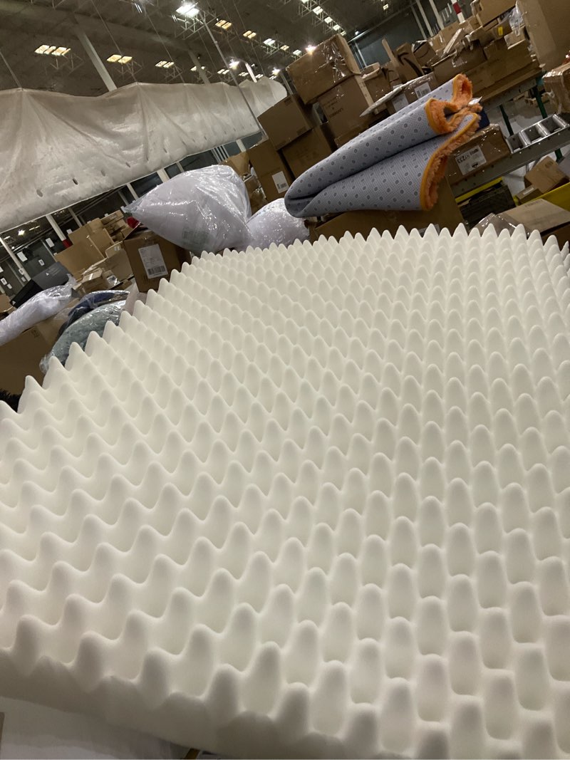 convoluted memory foam mattress topper