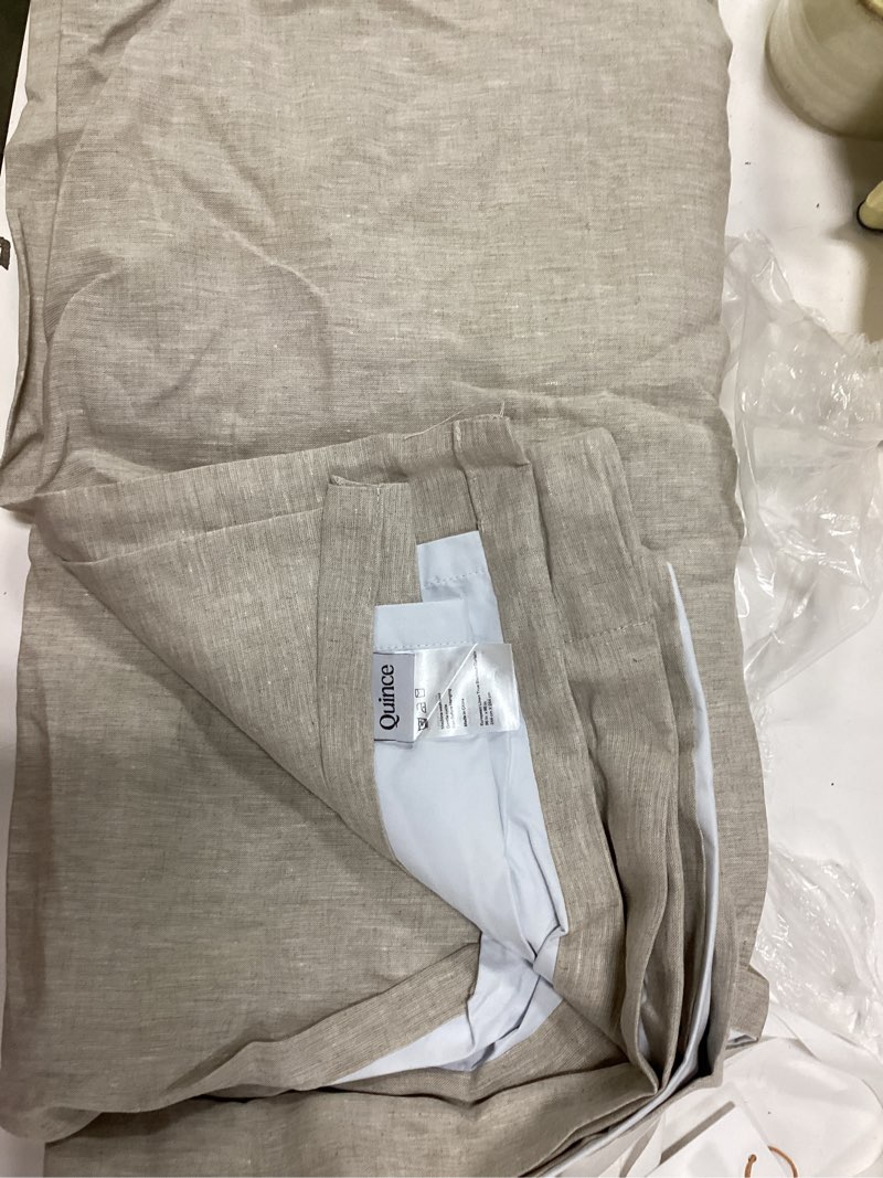 Condition photo showing Good Condition for european linen true blackout curtain 96x96 in  single panel