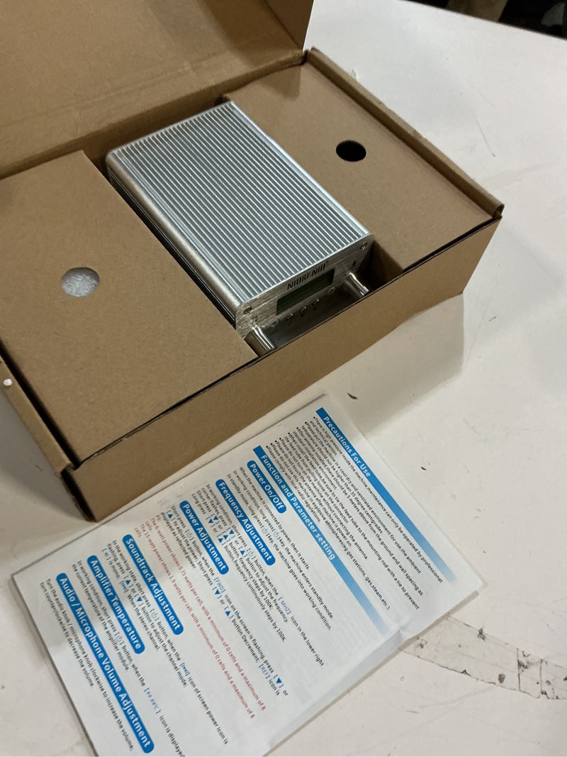 Condition photo showing Good Condition for niorfnio 15w fm transmitter - bluetooth wireless stereo broadcasting range 87-108mhz transmitter, used in churches, cars, shopping malls, lecture halls, private radio stations