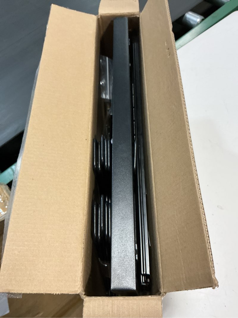 Condition photo showing Good Condition for Pots and Pans Organizer Under Cabinet, 22" Deep Expandable Pull Out Pot Lid Organizer and Storage with 10 Adjustable Dividers No Drill Pot and Pan Holder Rack with Handle Bracket(1 Pack,Black) 1 Pack Black(Pull-out)