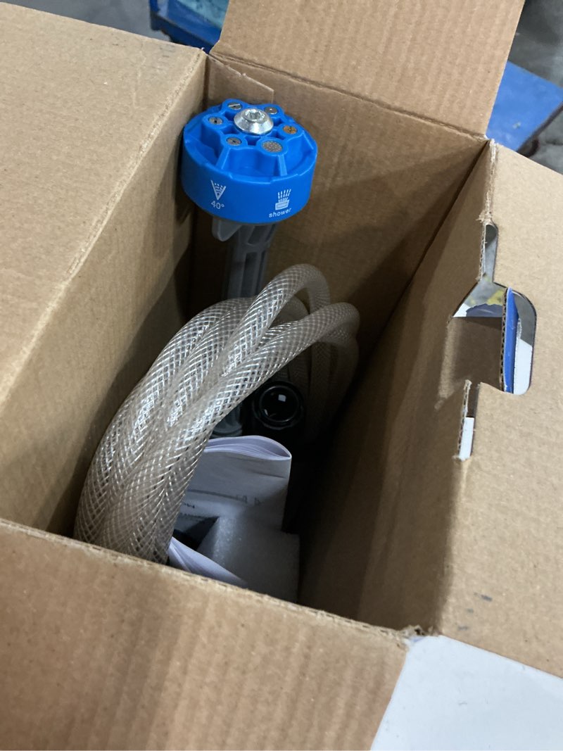 Condition photo showing As Is for rotopower power cleaner drill attachment 500-psi 1-gpm cold water battery pressure washer with 1 spray tips