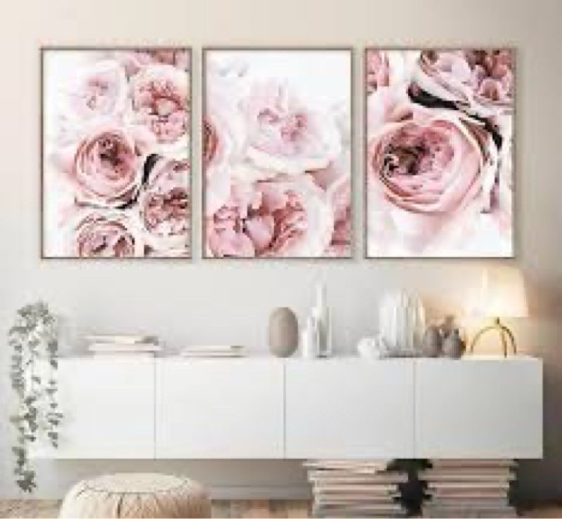 Peony Wall Art Pink Flower Canvas Wall Art Prints Peonies Wall Art Abstract Flower Pictures Wall Dec