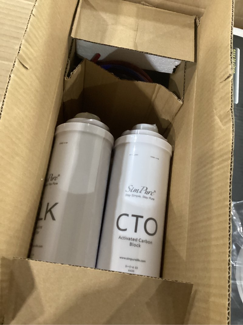 Condition photo showing Good Condition for simpure t1-400alk alkaline uv reverse osmosis system, nsf/ansi 58 certified, tankless ro water filter system 400 gpd, ph+ remineralization water filtration under sink, bpa free, built-in pump