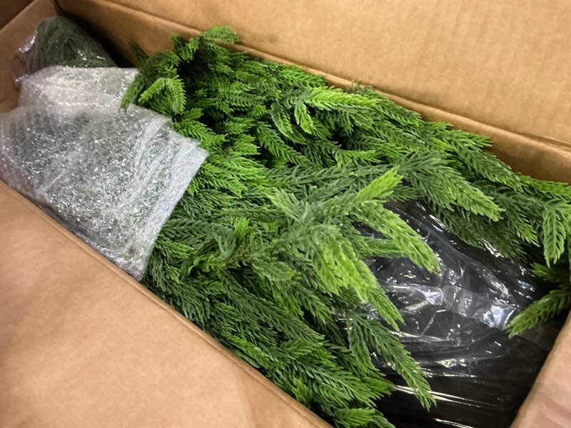 Condition photo showing Good Condition for Nafresh 4ft Artificial Norfolk Pine Christmas Tree for Outdoor, 48in Real Touch Faux Norfolk Pine Ch