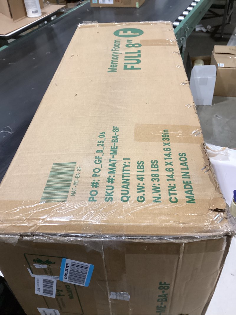 Condition photo showing Good Condition for 6/8/10/12 Full Cooling Gel Memory Foam Mattress for Cool Sleep Medium Firm CertiPUR-US Certified Mattress in a Box Pressure Relief Removable Cover No Fiberglass (Full, 8 in)