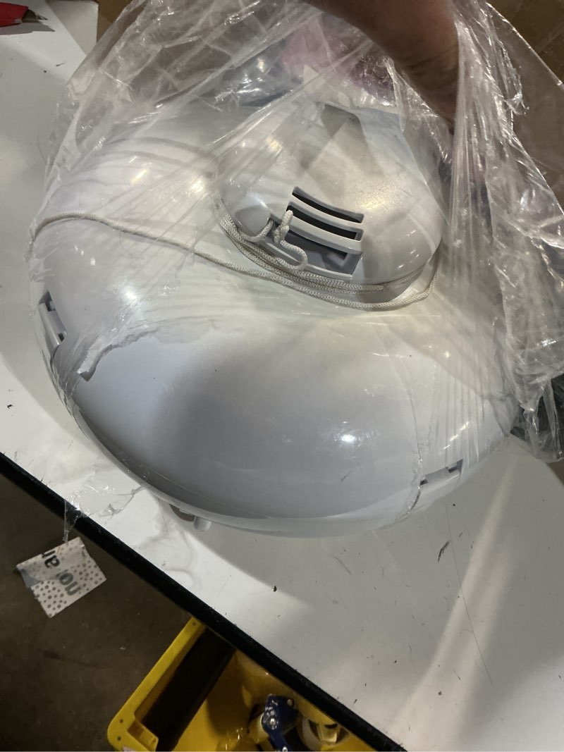 Condition photo showing As Is for [2026 new] aquvii k2 cordless robotic pool cleaner, 120 mins runtime pool vacuum, strong suction for above-ground & inground pool flat pool up to 860 sq.ft, auto-parking & lightweight white 5