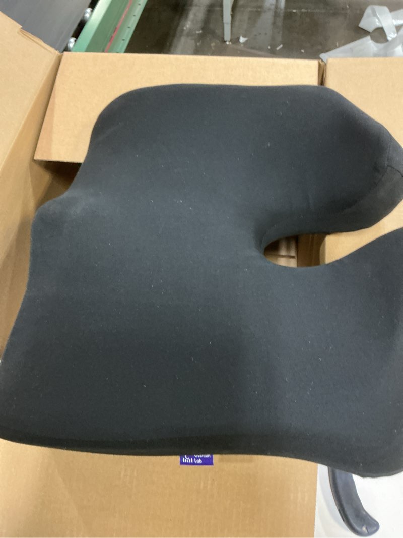 Condition photo showing item condition for Cushion Lab Patented Pressure Relief Seat Cushion for Long Sitting Hours on Office & Home Chair - Extra-Dense Memory Foam for Soft Support. Car Pad for Hip, Tailbone, Coccyx, Sciatica - Black