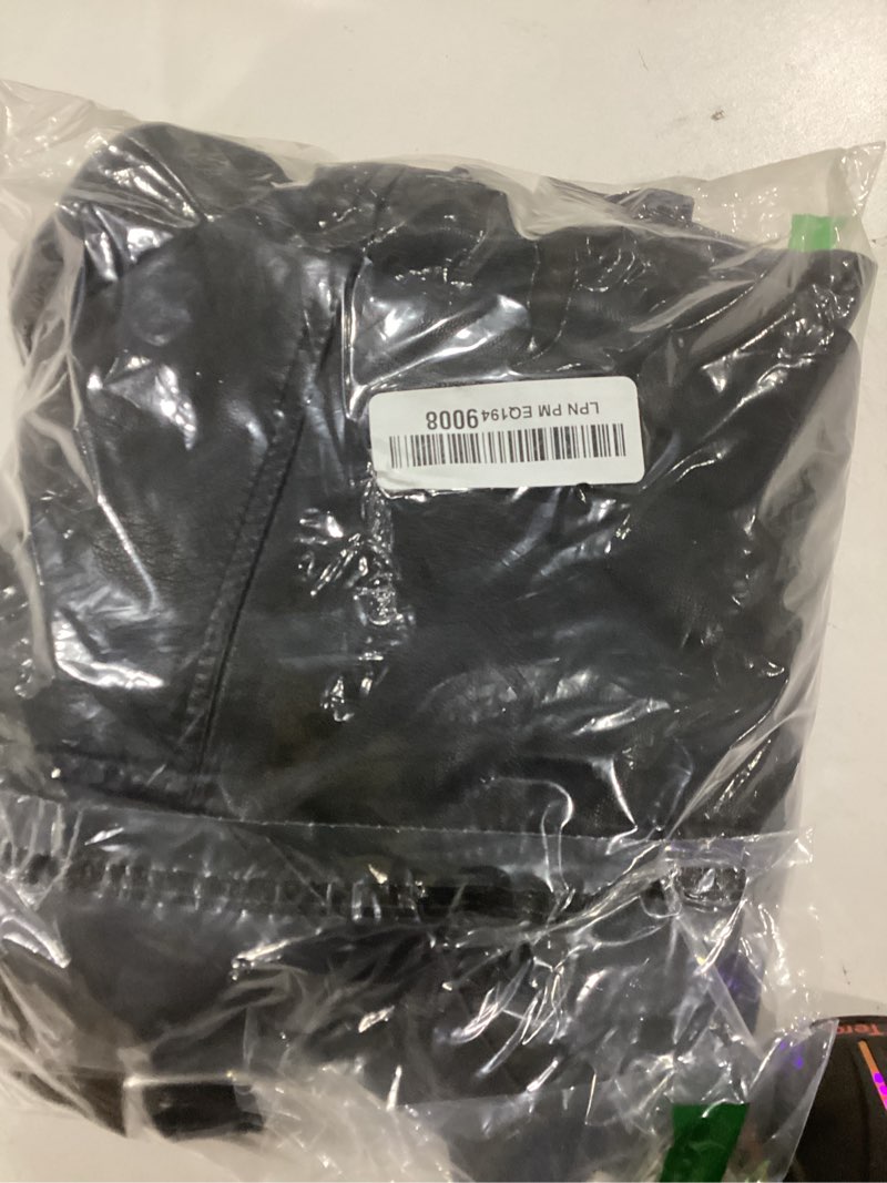 Levi's Women Faux Leather Belted Motorcycle Jacket (Standard and Plus Sizes), Black, X-Large