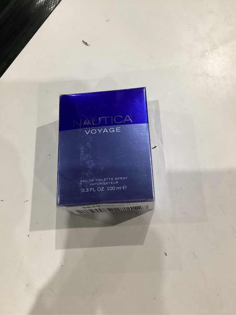 Condition photo showing New/Like New for Nautica Voyage Eau De Toilette, Cologne and Fragrance For Men, Fresh, Romantic, Fruity Scent Woody, Aquatic Notes of Apple, Water Lotus, Cedarwood, and Musk Ideal Day Wear, Long Lasting 3.3Fl oz Nautica Voyage 3.4 Fl Oz (Pack of 1)