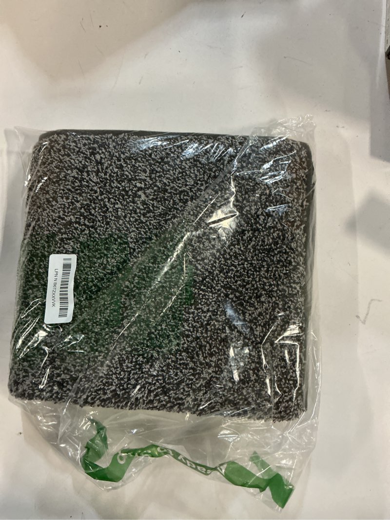 Condition photo showing Good Condition for PURRUGS Dirt Trapping Door Mat 24" x 35.5", Non-Slip Machine Washable Entryway Rug, Dog Doormat, Indoor Front Door Mat, Super Absorbent Entry Rug for Muddy Shoes & Paws, Light Grey-Dark Grey Light Grey-dark Grey 24" x 35.5"