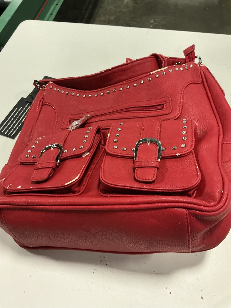Condition photo showing As Is for emperia outfitters concealed purse and wallet set with holster left or riaht hand draw red