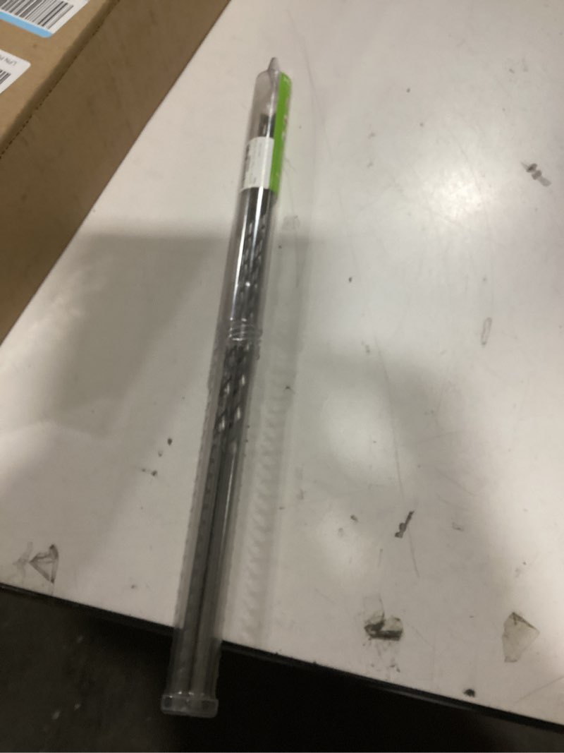 Condition photo showing Good Condition for 3/8" x 18" Masonry Drill Bits (2 Pack) Concrete Hammer Drill Bits Carbide Tipped, for Cement, Brick, Stone, 3-Flat Shank 3/8" - 2 Pack