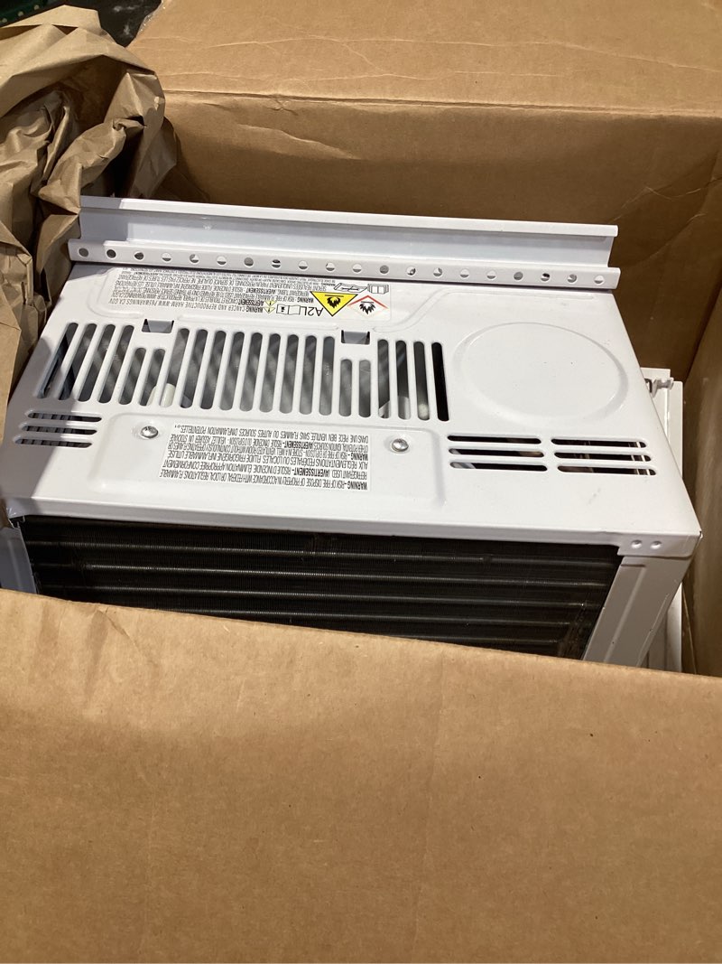 Condition photo showing Good Condition for Amazon Basics 5000-BTU Small Window Air Conditioner, Up to 150 Sqf, Window AC Units with Cool and Fan Functions, Washable Filter, Adjustable Window Kit, Intuitive Mechanical Controls, White White 5000 BTU