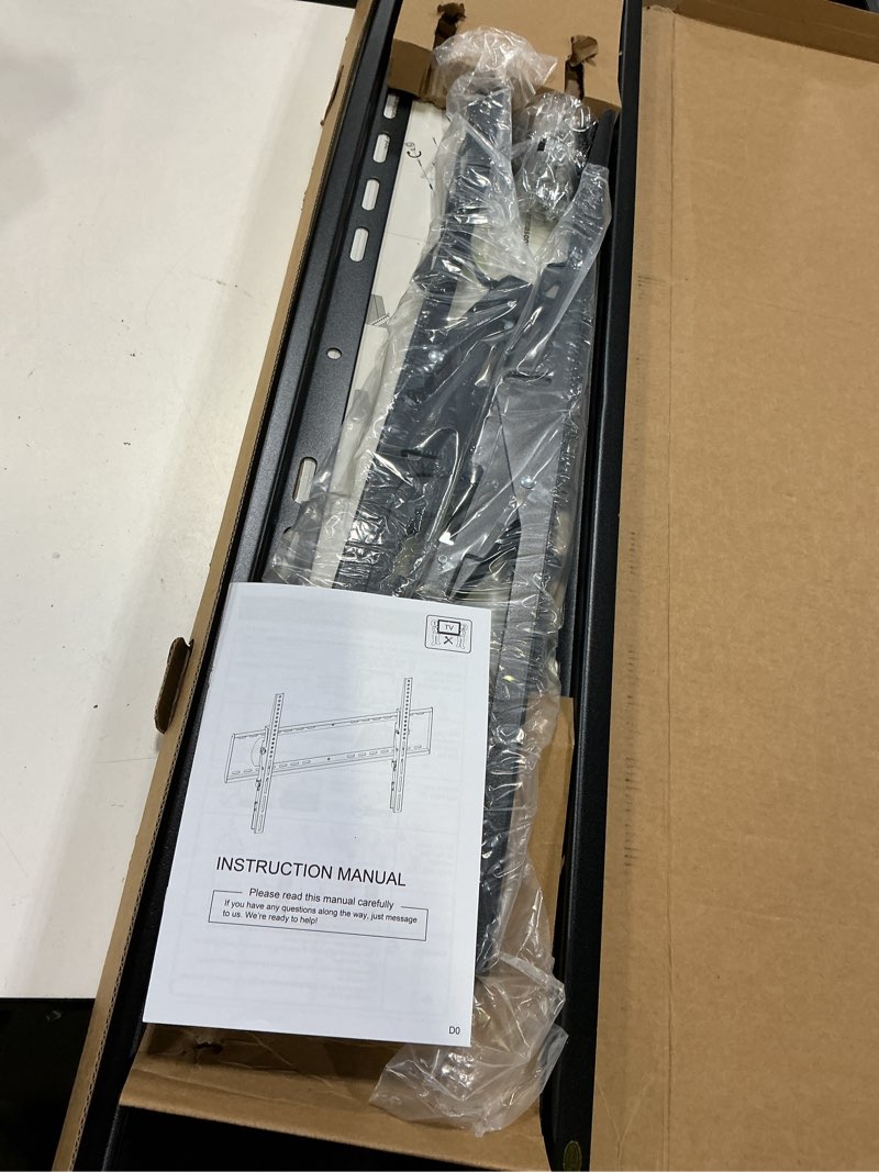 Condition photo showing New/Like New for usx mount heavy duty tilting tv wall mount for 60-120" up to 220lb, low profile tv mount ultra slim wall bracket fit 16-32" studs, max vesa 900x600 for 65 75 85 86 90 98 100 110inch large television 50-120inch