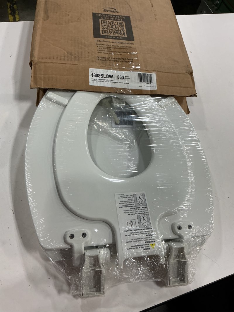 Condition photo showing New/Like New for Mayfair NextStep2 Toilet Seat with Built-In Potty Training Seat, Slow-Close, Removable that will Never Loosen, Elongated, White Elongated (1-Pack) 1-Pack
