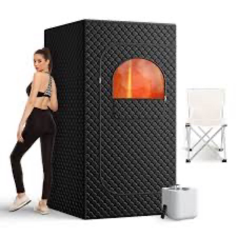 Portable Sauna Box for Home, Personal SPA Steam Sauna with 10 Min Fast Heating & 9 Levels Heat, Warm