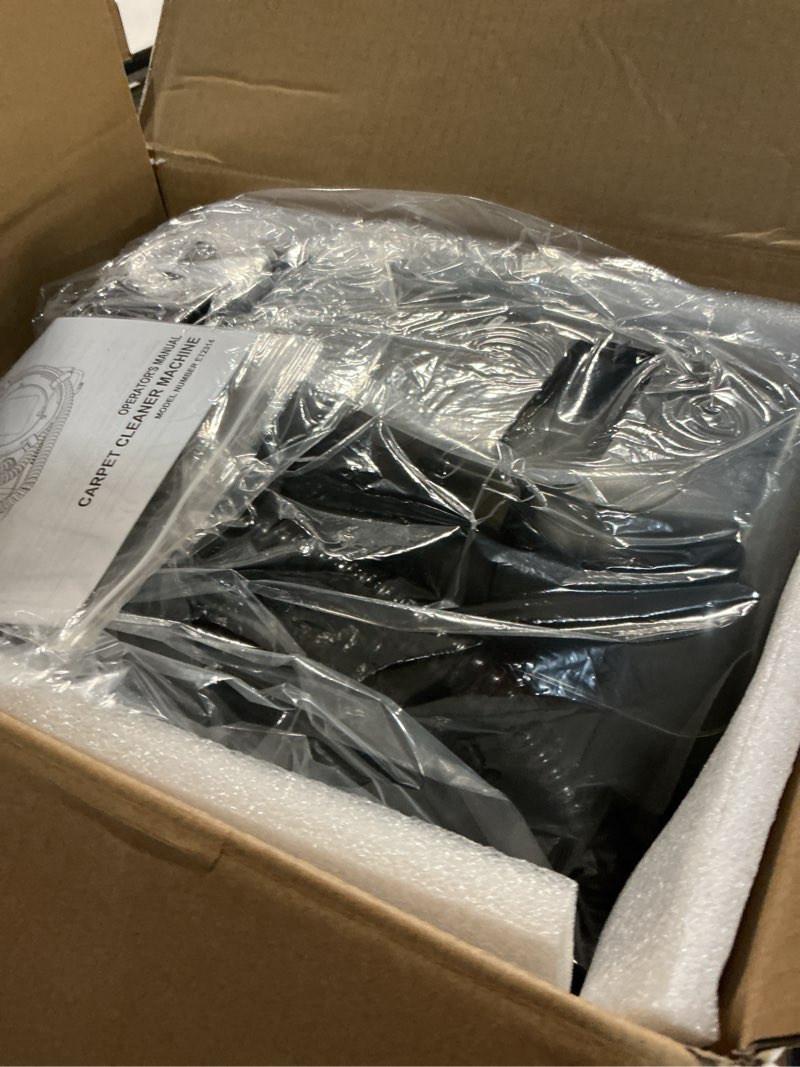 Condition photo showing Good Condition for portable carpet cleaner machine with steam and heating techology,18kpa powerful suction with versatile tools for pets, couch,spot cleaner for stairs/furniture/rug(gray)