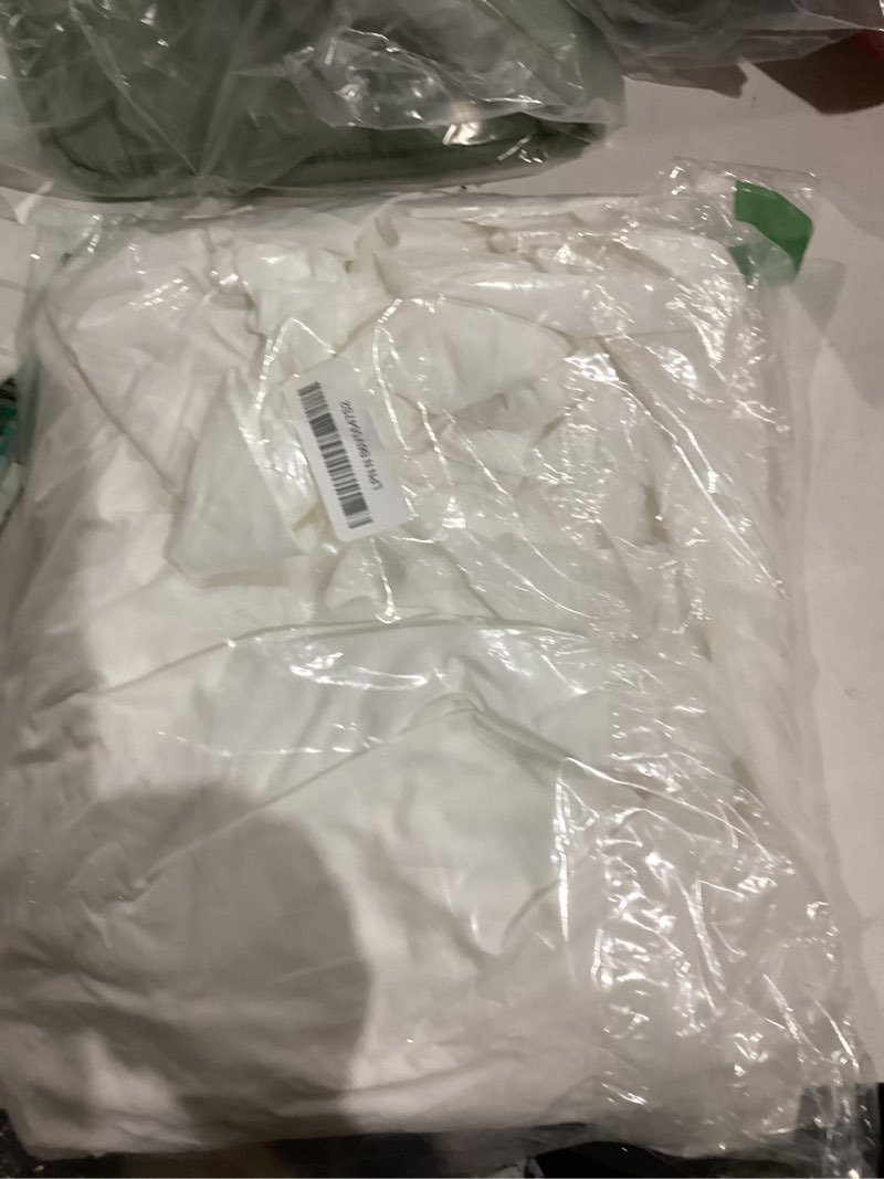 Condition photo showing Good Condition for royale linens 100% organic cotton fitted sheet - percale weave - super soft deep pocket bottom sheets - white elastic sheet king size - king fitted sheets only - (78"x80"+15", white) white king