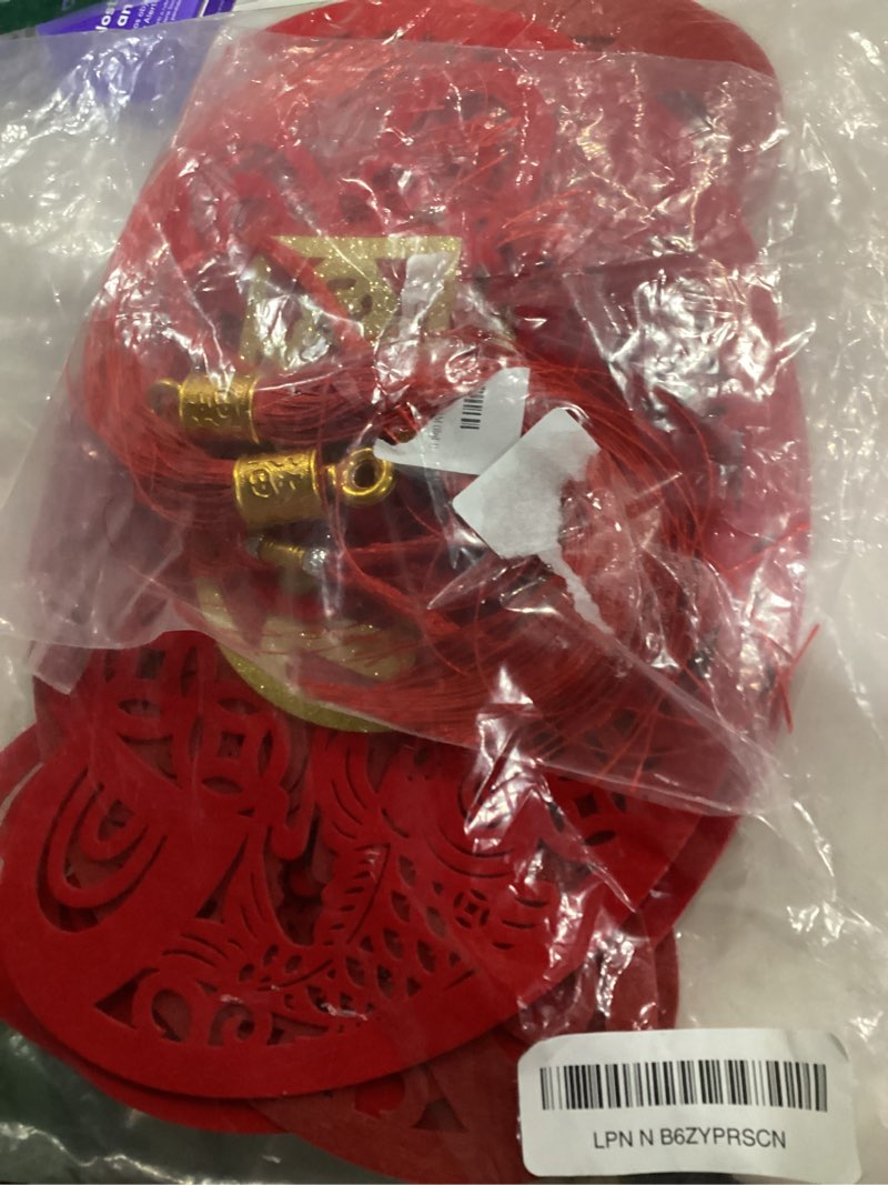 KYMY Vietnamese New Year Hanging Ornament 28.7 x 17.7 Inch, 2026 T?t Vietnam Lunar New Year Fan Deco