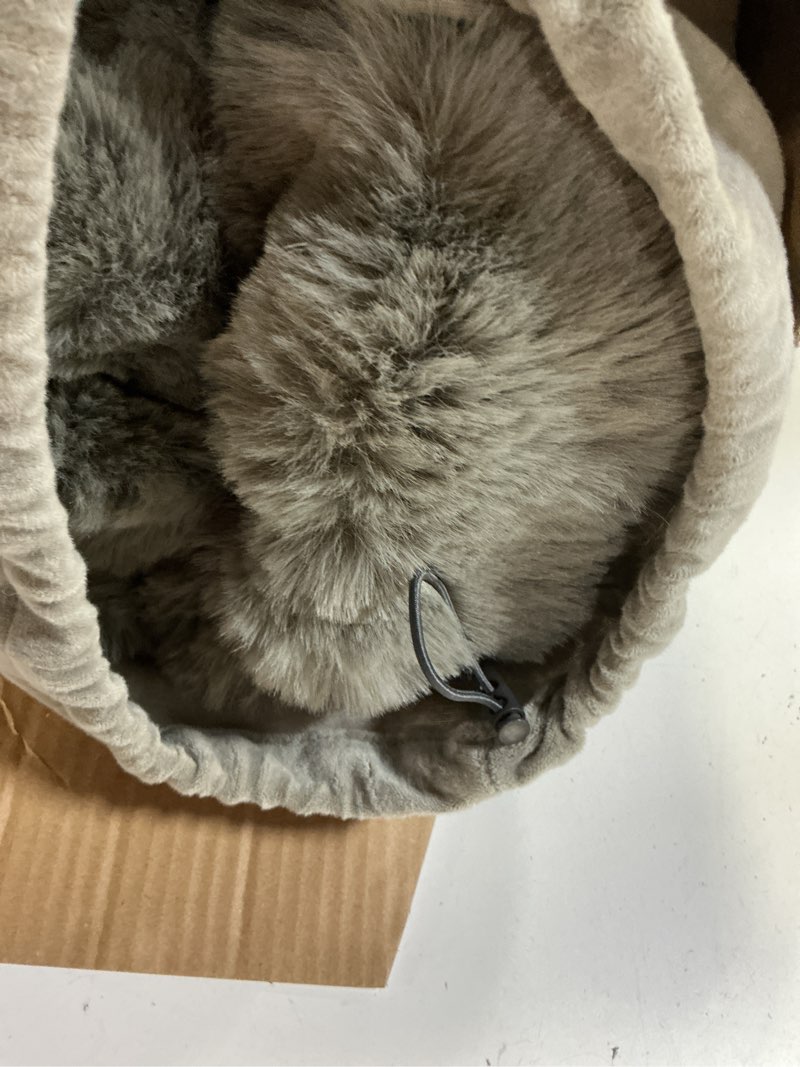 Condition photo showing Good Condition for super comfort oversized warm thick bubble luxury plush rabbit faux fur throw blanket, fluffy blanket,soft cozy blanket for couch chair bed sofa living room (grey, 60inx80in) grey 60inx80in
