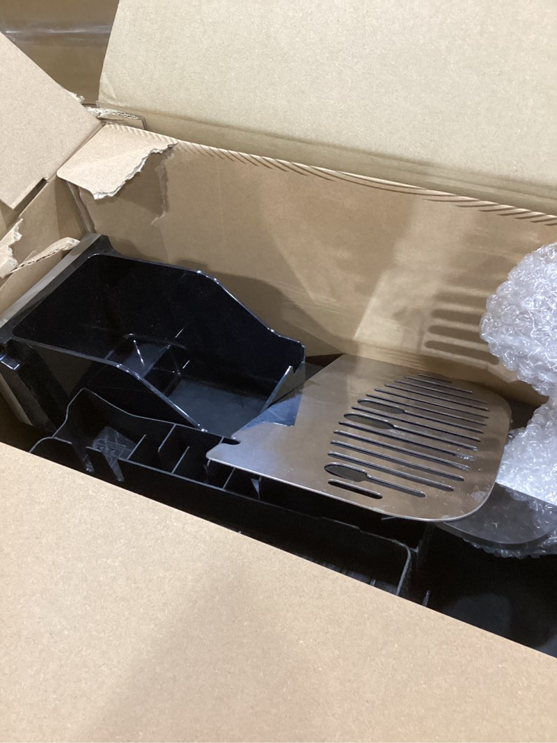 Condition photo showing As Is for breville barista touch espresso machine bes880bss, brushed stainless steel